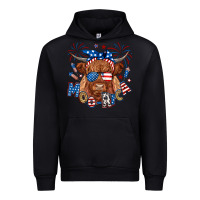 Black moo rica highland cow Urban Hoodie - RanaPortraitStore
