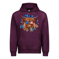 Moo Rica Highland Cow Urban Hoodie | Teevron