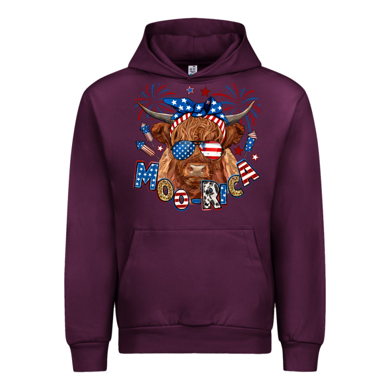 Moo Rica Highland Cow Urban Hoodie by RanaPortraitStore | Teevron