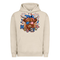 Pigment French Oak moo rica highland cow Urban Hoodie - RanaPortraitStore
