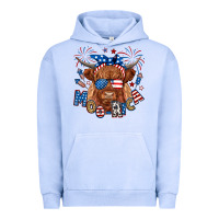 Pigment Grape Ice moo rica highland cow Urban Hoodie - RanaPortraitStore