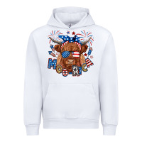 White moo rica highland cow Urban Hoodie - RanaPortraitStore