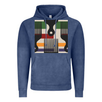 Vintage Denim afro comb seamless pattern Vintage Hoodie - BundleAndBundleShop