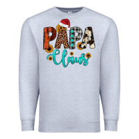 Heather Grey papa claus Premium Sweatshirt - JahusDesignShop