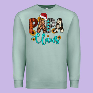 Papa Claus Premium Sweatshirt Designed By Jahusdesignshop