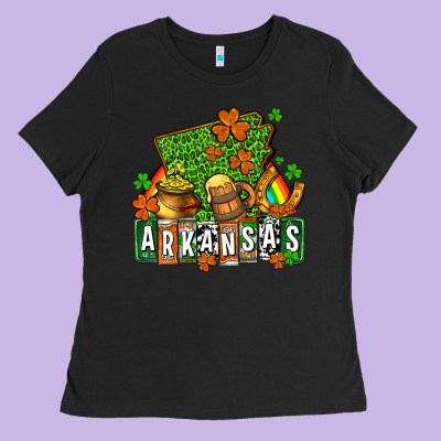 St. Patrick's Arkansas Ladies Tee Designed By Oliviacreatesart