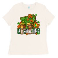 Bone St. Patrick's Arkansas Ladies Tee - OliviaCreatesArt