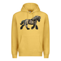 Antique Gold Belgian Horse Premium Hoodie - LillyAllenDesigns