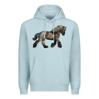 Blue Mist Belgian Horse Premium Hoodie - LillyAllenDesigns