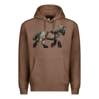 Chestnut Belgian Horse Premium Hoodie - LillyAllenDesigns