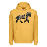 Mustard Belgian Horse Premium Hoodie - LillyAllenDesigns
