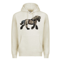 Oatmeal Heather Belgian Horse Premium Hoodie - LillyAllenDesigns