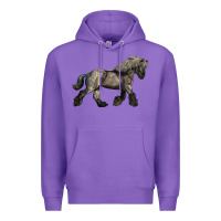 Purple Belgian Horse Premium Hoodie - LillyAllenDesigns