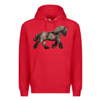 Red Belgian Horse Premium Hoodie - LillyAllenDesigns