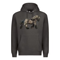 Smoke Belgian Horse Premium Hoodie - LillyAllenDesigns