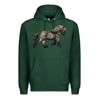Sports Green Belgian Horse Premium Hoodie - LillyAllenDesigns