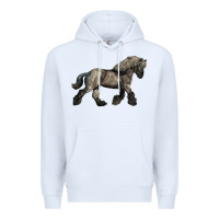 White Belgian Horse Premium Hoodie - LillyAllenDesigns