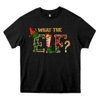 Black What The Elf Christmas Heavy Core Tee - RanaPortraitStore