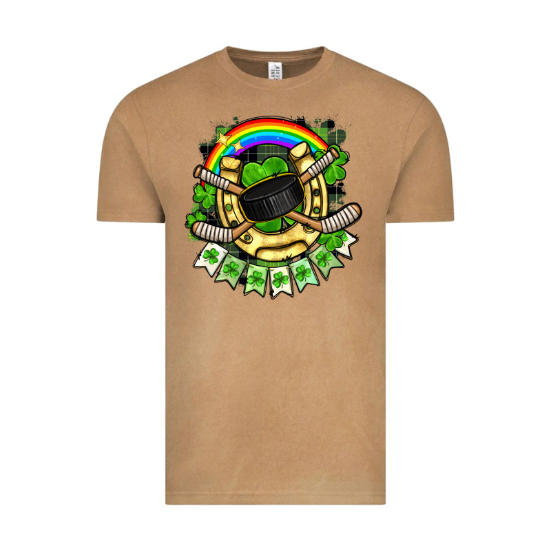St. Patrick's Day Hockey Vintage Tee by FaDigitalArtStudio | Teevron