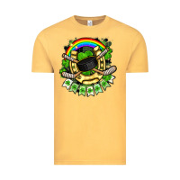Vintage Mustard St. Patrick's Day Hockey Vintage Tee - FaDigitalArtStudio