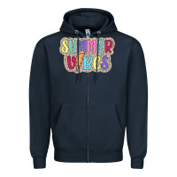Navy summer vibes Zipper Hoodie - JahusDesignShop