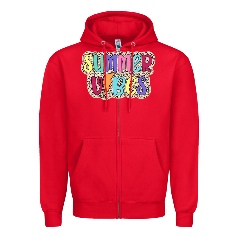 Summer Vibes Zipper Hoodie by JahusDesignShop | Teevron