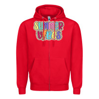 Red summer vibes Zipper Hoodie - JahusDesignShop