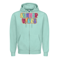 Seafoam summer vibes Zipper Hoodie - JahusDesignShop