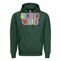 Sports Green summer vibes Zipper Hoodie - JahusDesignShop