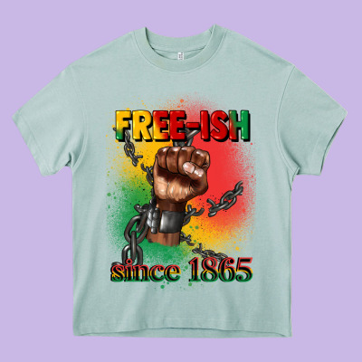 Free Ish Since 1865 Juneteenth Heavy Core Tee Designed By Cowgirlartshop