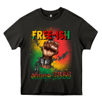 Asphalt free ish since 1865 juneteenth Heavy Core Tee - CowGirlArtShop