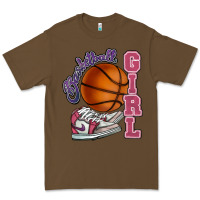 Cacao Basketball girl Premium Tee - HowdyJamesFarm