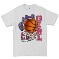 Dove Grey Basketball girl Premium Tee - HowdyJamesFarm