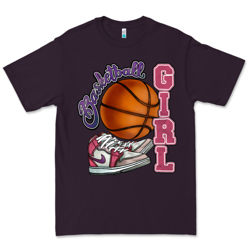 Basketball Girl Premium Tee by HowdyJamesFarm | Teevron