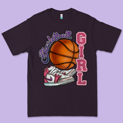 Basketball Girl Premium Tee Designed By Howdyjamesfarm