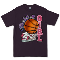 Plum Basketball girl Premium Tee - HowdyJamesFarm