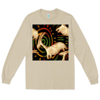 African Ethnic Animal Seamless Pattern Long Sleeve Tee | Teevron