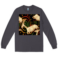 Smoke african ethnic animal seamless pattern Long Sleeve Tee - BundleAndBundleShop