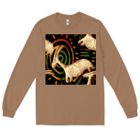 Toasted Coconut african ethnic animal seamless pattern Long Sleeve Tee - BundleAndBundleShop