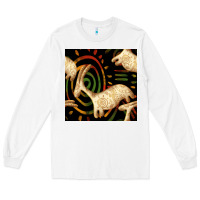 White african ethnic animal seamless pattern Long Sleeve Tee - BundleAndBundleShop