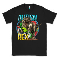 Black Autism Rex Classic Tee - CowGirlArtShop