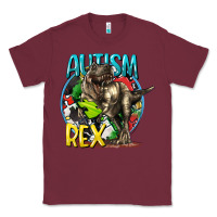 Burgundy Autism Rex Classic Tee - CowGirlArtShop