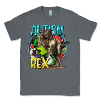 Charcoal Heather Autism Rex Classic Tee - CowGirlArtShop
