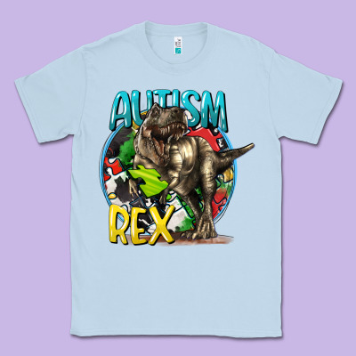 Autism Rex Classic Tee Designed By Cowgirlartshop