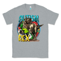 Heather Grey Autism Rex Classic Tee - CowGirlArtShop