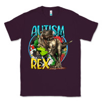Plum Autism Rex Classic Tee - CowGirlArtShop