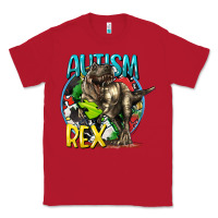 Red Autism Rex Classic Tee - CowGirlArtShop