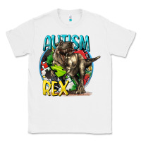 White Autism Rex Classic Tee - CowGirlArtShop