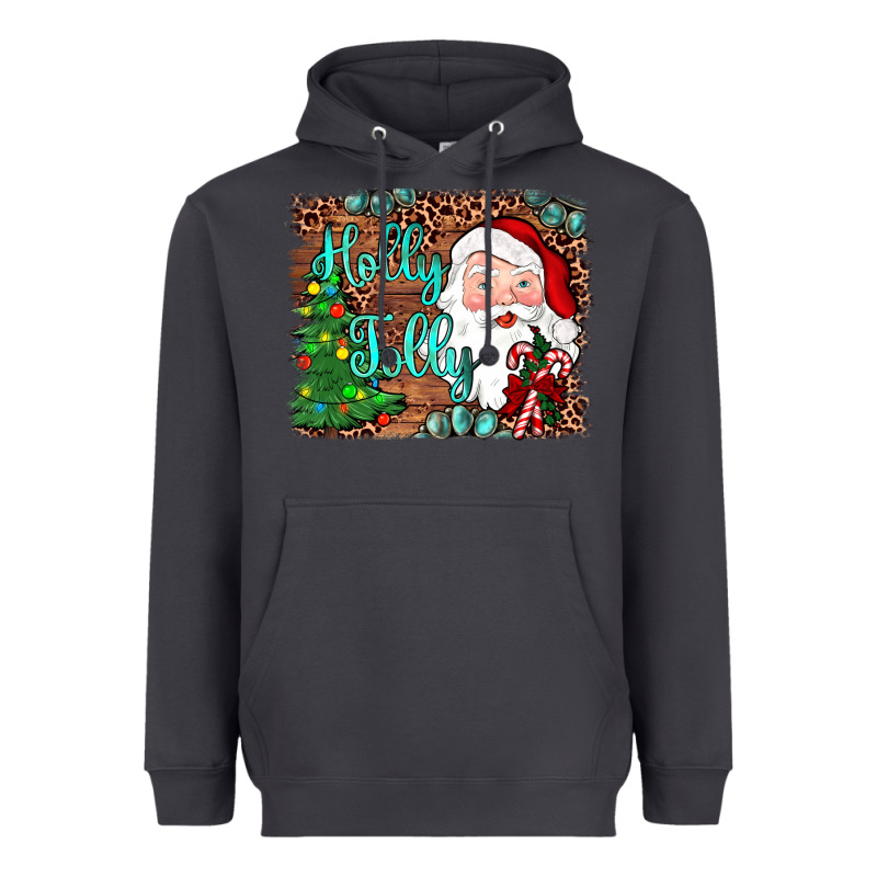 Holly Jolly Heavyweight Hoodie by JahusDesignShop | Teevron