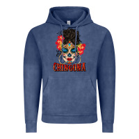 Vintage Denim chingona latina bun mama Vintage Hoodie - BundleAndBundleShop
